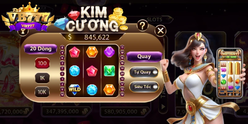 &nbsp;Kim Cương VB777 Chơi Như Thế Nào? Kinh Nghiệm Quay Hũ